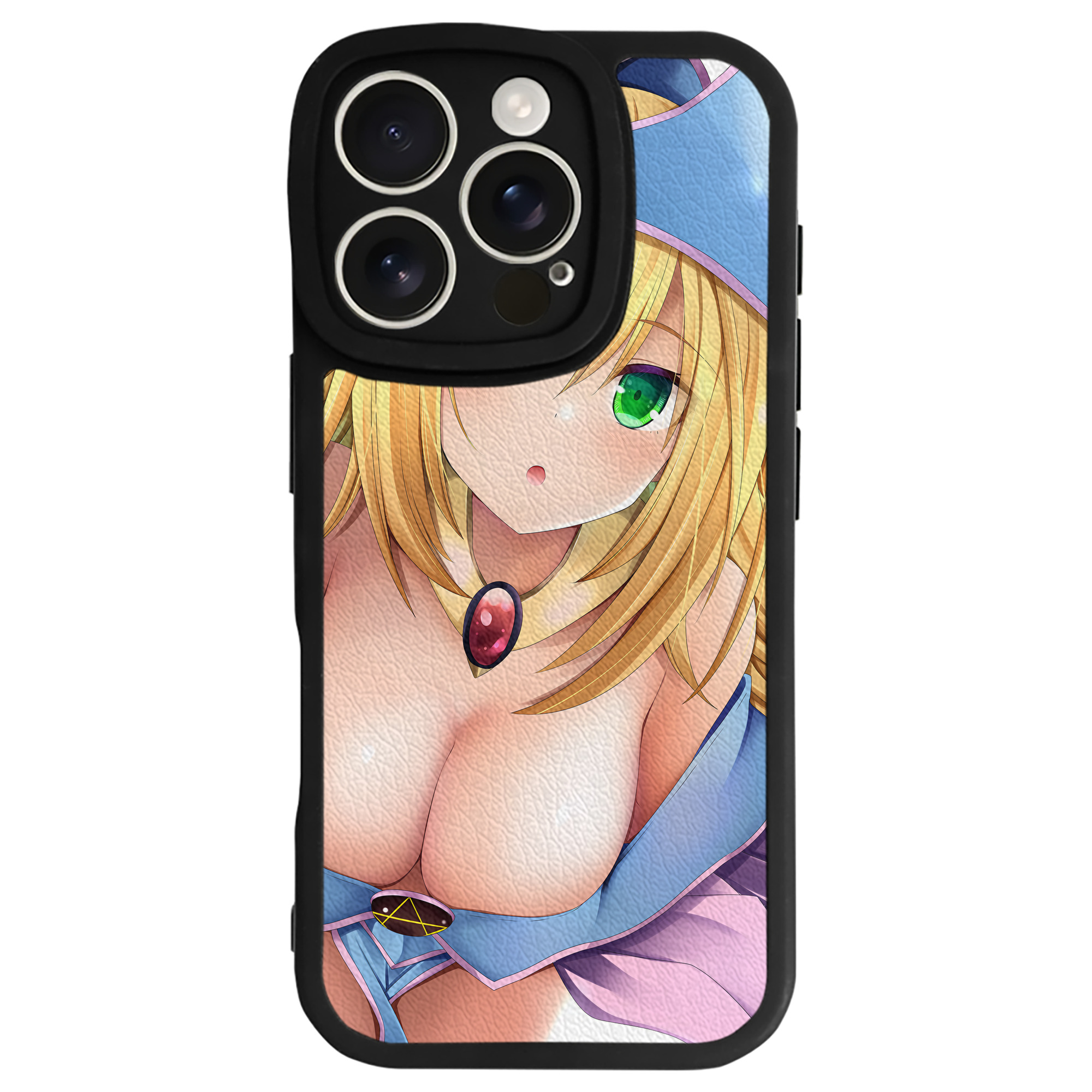 （画像用） 遊☆戯☆王 Yu-Gi-Oh! 【iPhone 16シリーズ対応】シリコンスマホケース（レザー調） 材質：シリコン